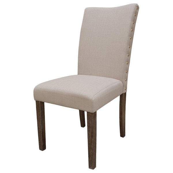 Kd Gabinetes Carey Antique-Style Natural Oak Side Chairs, Antique Natural & Oak - Set of 2 KD2194448